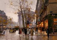 Edouard Cortes - Madeleine and Rue Royale, Paris
